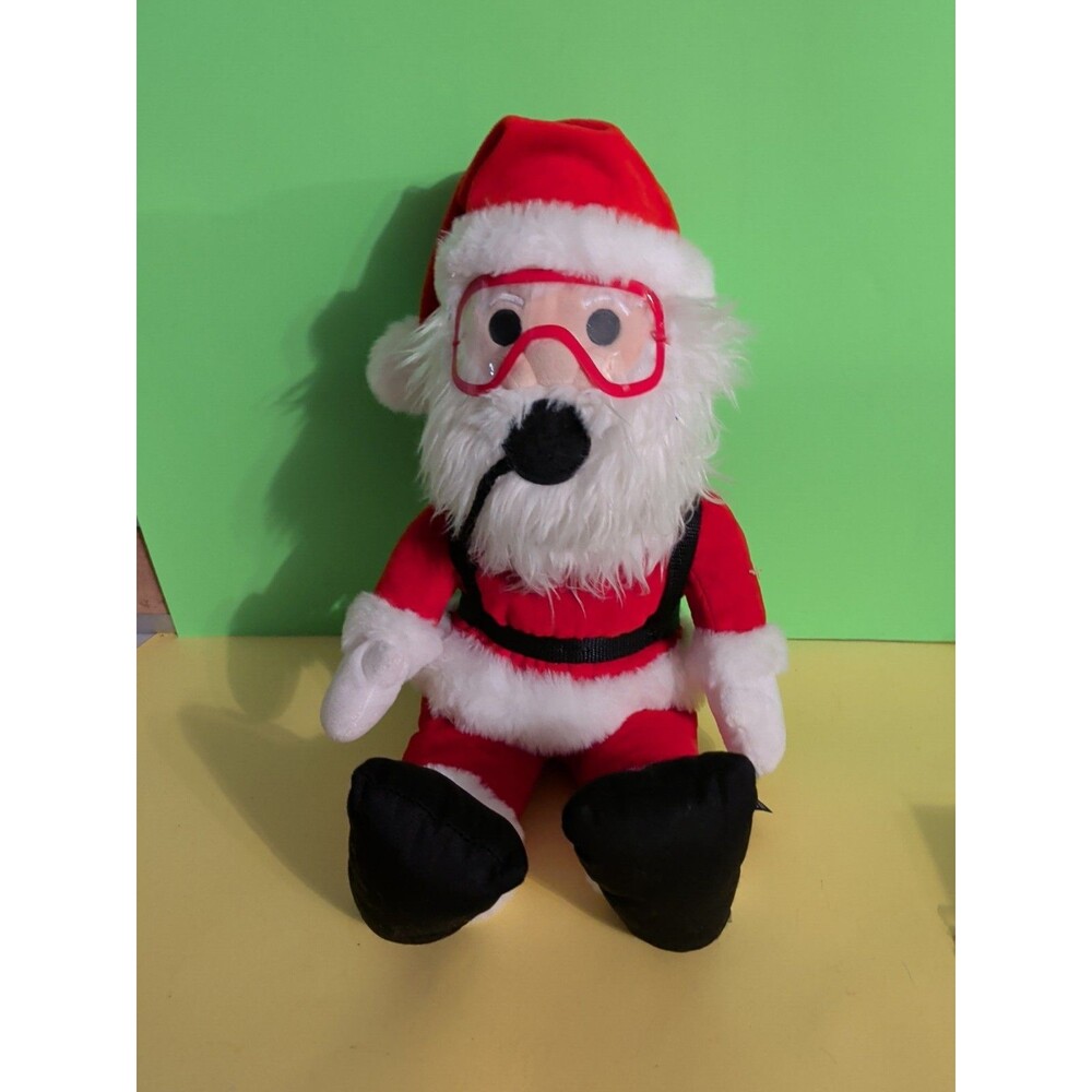 Adventure Aquariums SCUBA DIVE SANTA 20" Plush Stuffed Animal Christmas Toy